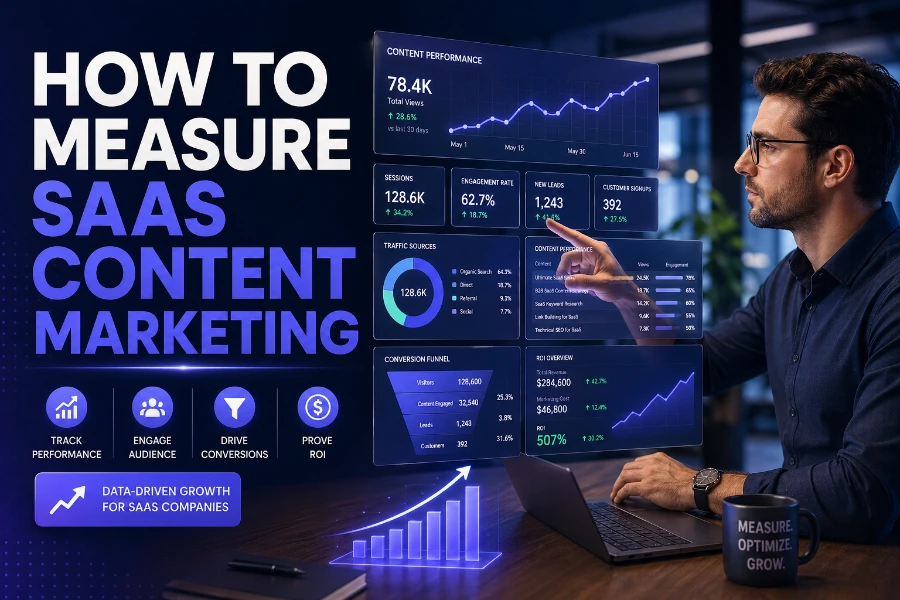 how to measure saas content marketing